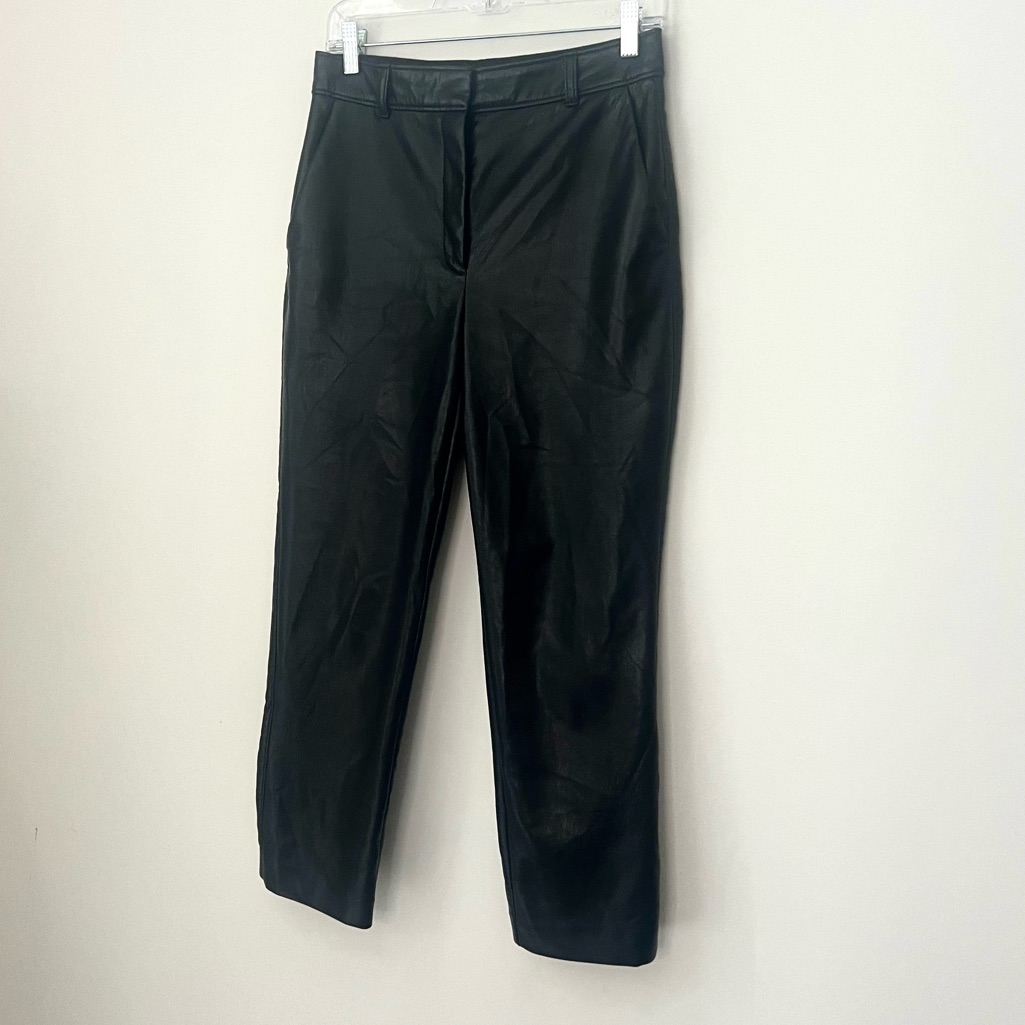 Artizia Babaton Command Faux Leather Pant In Black Women’s Size 6